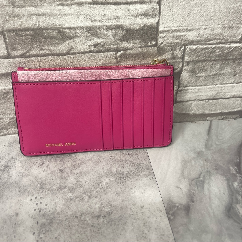 Michael Kors Pink Willa Pleated Bucket Bag + Pouch & Matching Wallet Wild Berry - Picture 12 of 13